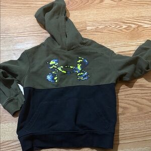 Under Armour Kids' Olive and Black Hoodie